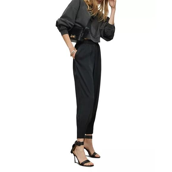ALLSAINTS Nala Pull On Tapered Jogger Trousers Sz 2 - Picture 3 of 9
